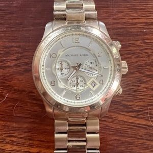 Michael Kors Oversized Slim Runway Gold-Tone Watch